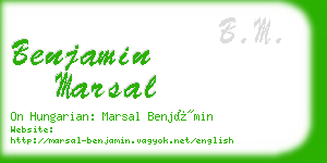 benjamin marsal business card